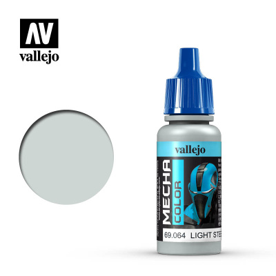 Краска-металлик Light Steel _светлая сталь__ акрил_ 17мл _Vallejo_ 69064_
