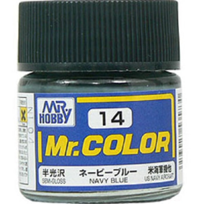Краска акриловая Mr_Hobby NAVY blue _морской синий__ полуглянцевая_ 10 мл _С14_