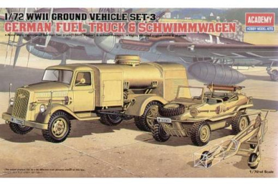 1/72 Нем_автомобиль бензозаправщик и швимваген _Academy_ 13401_