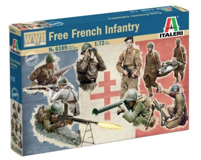 1/72 Солдатики WWII_ FREE FRENCH INFANTRY _Italeri_ 6189_