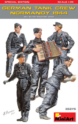 1/35 НЕМЕЦКИЙ ТАНКОВЫЙ ЭКИПАЖ _НОРМАНДИЯ 1944г__ Специальное Издание _MiniArt_ 35275_