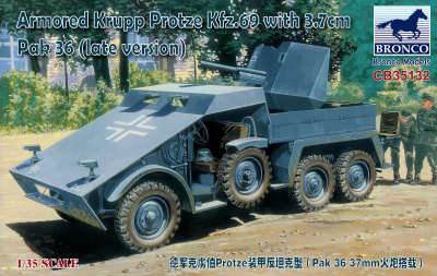 1/35 Armored Krupp Protze Kfz/69 with 3_7cm Pak_ 36 _late version_ _Bronco_ CB35132_