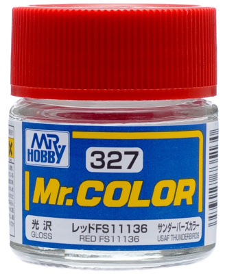 Краска акриловая Mr_Hobby Red FS11136 _красный__ глянцевая_ 10 мл _C327_