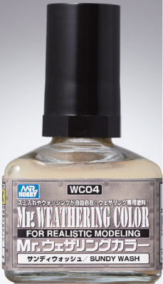 Смывка Mr. Weathering Color, песочная, 40 мл (wco4)