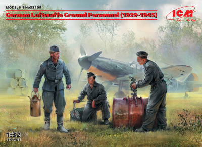 1/32 Наземный персонал Люфтваффе _1939-1945_ _3 фигуры_ _ICM_ 32109_