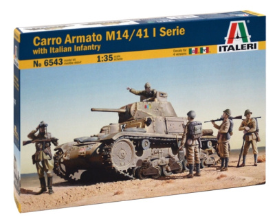 1/35 Танк Carro Armato M14/41 l Serie с итальянской пехотой _Italeri_ 6543_
