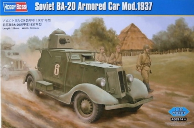 1/35 Автомобиль Soviet Ba-20 Armored car Model1937 _HobbyBoss_ 83882_