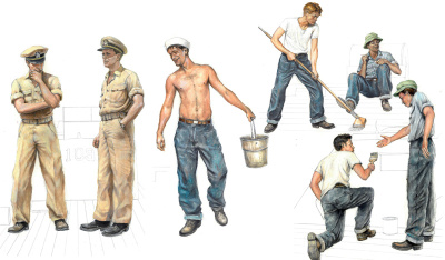 1/35 Экипаж катера PT-109 _Italeri_ 5618_