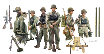 1/35 Американская пехота на борту_ 10 фигур _Italeri_ 6522_