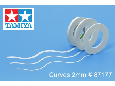 Маскировочная лента волнистая Tamiya, 2 мм в рулоне (87177)