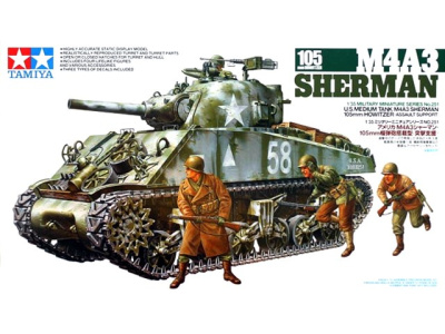 1/35 Шерман М4А3 с 105мм пушкой _35251_
