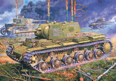 1/35 Тяжелый танк КВ-1 обр_ 1941г__ поздний _EE_ 35119_