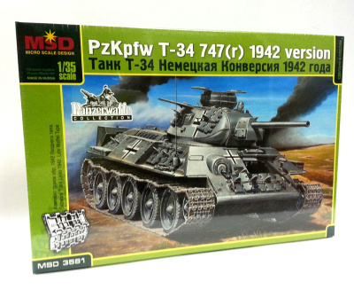 1/35 Танк Т-34_ немецкая конверсия 1942 г_ _MSD_ 3581_