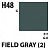 Краска акриловая Mr.Hobby Field Gray 2 (полевой серый 2), глянцевая, 10 мл (H48)
