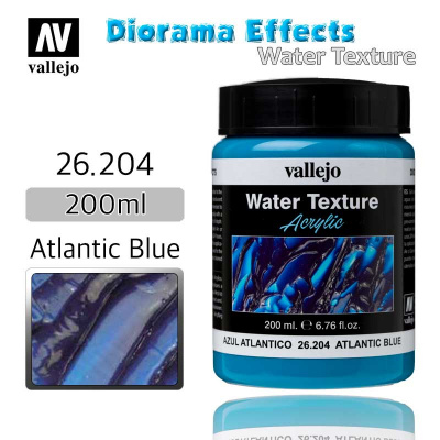 Гель для создания водоемов Vallejo, Atlantic Blue, 200 мл (26204)
