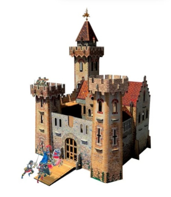 _Рыцарский замок__ сборная модель из картона _УБ_ 207_