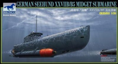 1/35 Подводная лодка German Seehund XXVII B/B5 Midget Submarine /2 options in 1/ _Bronco_ CB35053_
