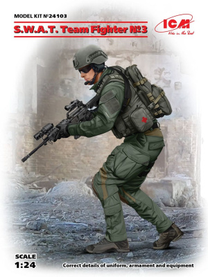 1/24 Фигура_ Боец группы S_W_A_T_ _3 _ICM_ 24103_