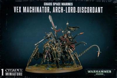 Chaos Space Marines Vex Machinator, Arch-Lord Discordant (Citadel, 43-59)