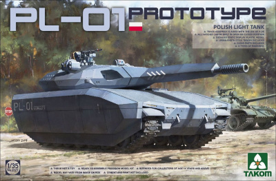 1/35 Польский танк PL-01 Prototype light tank _Takom_ 2127_
