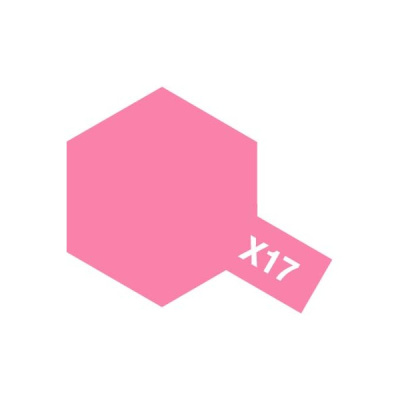 X-17 Краска Tamiya_ Pink _розовая__ глянец_ эмаль_ 10 мл _80017_