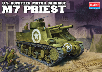 1/35 Бронетехника  САУ M7 _Priest_ _Academy_ 13210_