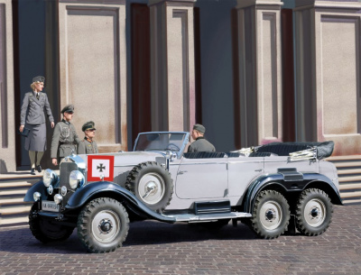 1/35 Германский автомобиль G4 (1939) с пассажирами (35531)