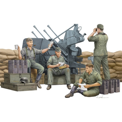 1/35 Немецкий расчет зенитной установки _Trumpeter_ 00432_