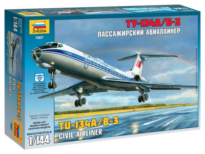 1/144 Пасс_ авиалайнер _Ту-134_ _7007_