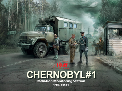 1/35 Чернобыль _1_ Пункт радиационного контроля _ICM_ 35901_