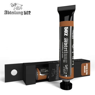 Краска Burnt Umber _жженый янтарь__ масляная_ 20мл _Abteilung502_ ABT006_