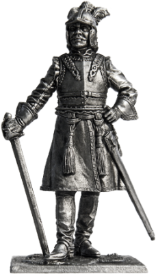 Офицер драгунских полков_ 1698-1704гг_ Россия _R239_