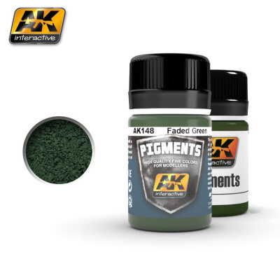 Пигмент AK Faded Green _выцветший зеленый__ 35мл _AK148_