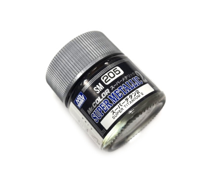 Краска Super Metallic Super Titanium 2 _титан__ 10мл _Mr_Hobby_ SM205_