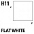 Краска акриловая Mr.Hobby Flat White (белый), матовая, 10 мл (H11)