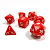 Набор из 7 кубиков для ролевых игр (красный) (Звезда, 1143)
