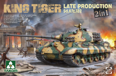 1/35 Нем_ тяжелый танк Sd_Kfz_182 King Tiger Late Production 2 in 1 _Takom_ 2130_
