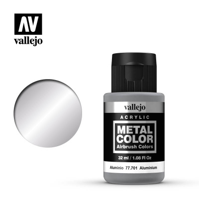 Краска-металлик Aluminium _алюминий__ под аэрограф_ акрил_ 32 мл_ _77701_
