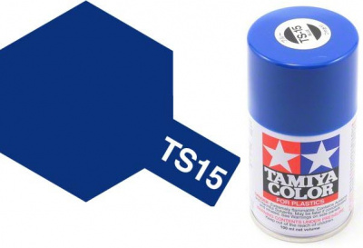 TS-15 Blue (Синяя) краска-спрей в баллон. 100 мл. (Tamiya, 85015)