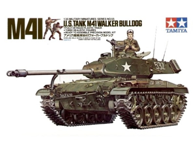 1/35 Американский танк M41 Walker Bulldog _1 фигура командира и 2-мя фигурами солдат_ _35055_