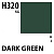 Краска акриловая Mr_Hobby Dark Green _темно-зеленый__ полуглянцевая_ 10 мл _H320_