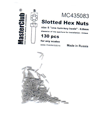 Slotted Hex Nuts_ 130шт__ шляпка 0_8мм_ диам_посад_отв_ 0_6мм _MC435083_
