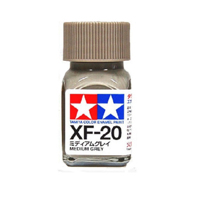 XF-20 Эмаль Medium Grey _средне-серый__ матовая_ 10мл _Tamiya_ 80320_
