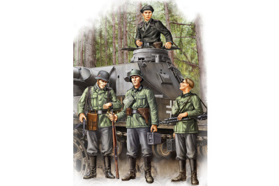 1/35 Фигуры  German Infantry Set Vol_1 _Early_ _HobbyBoss_ 84413_