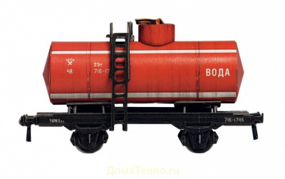 1/87 _Двухосная цистерна 25 м3__ сборная модель из картона _УБ_ 386-3_