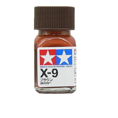 X-09 Эмаль Brown _коричневая__ глянец_ 10мл _Tamiya_ 80009_
