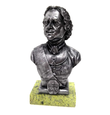 1/10 Бюст Петр I_ в подарочной деревянной коробочке _EkCastings_ Bust05_