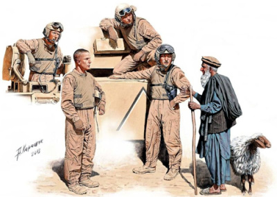 1/35 Современный танкисты США в Афганистане _Можно купить вашу овцу на барбекью__ _MB_ 35131_