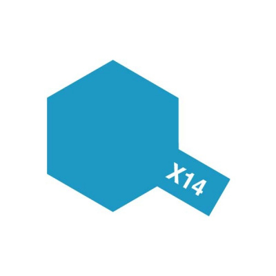 X-14 Краска Tamiya, Sky Blue (небесный голубой), глянец, эмаль, 10 мл (80014)