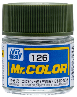 Краска акриловая Mr_Hobby Cockpit Color _Mitsubishi_ _японский кокпит__ глянцевая_ 10 мл _С126_